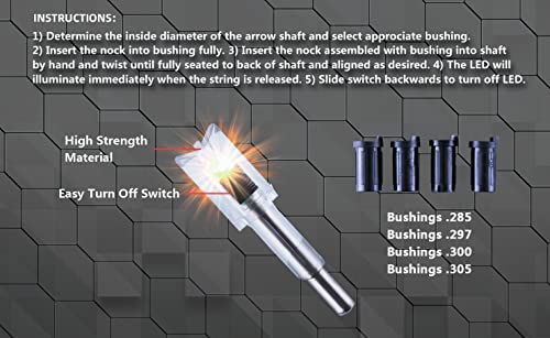 Lighted Nocks for Crossbow